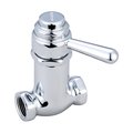 Central Brass 0331-L1-2 Self-Close Straight Stop - Polished Chrome CE394295